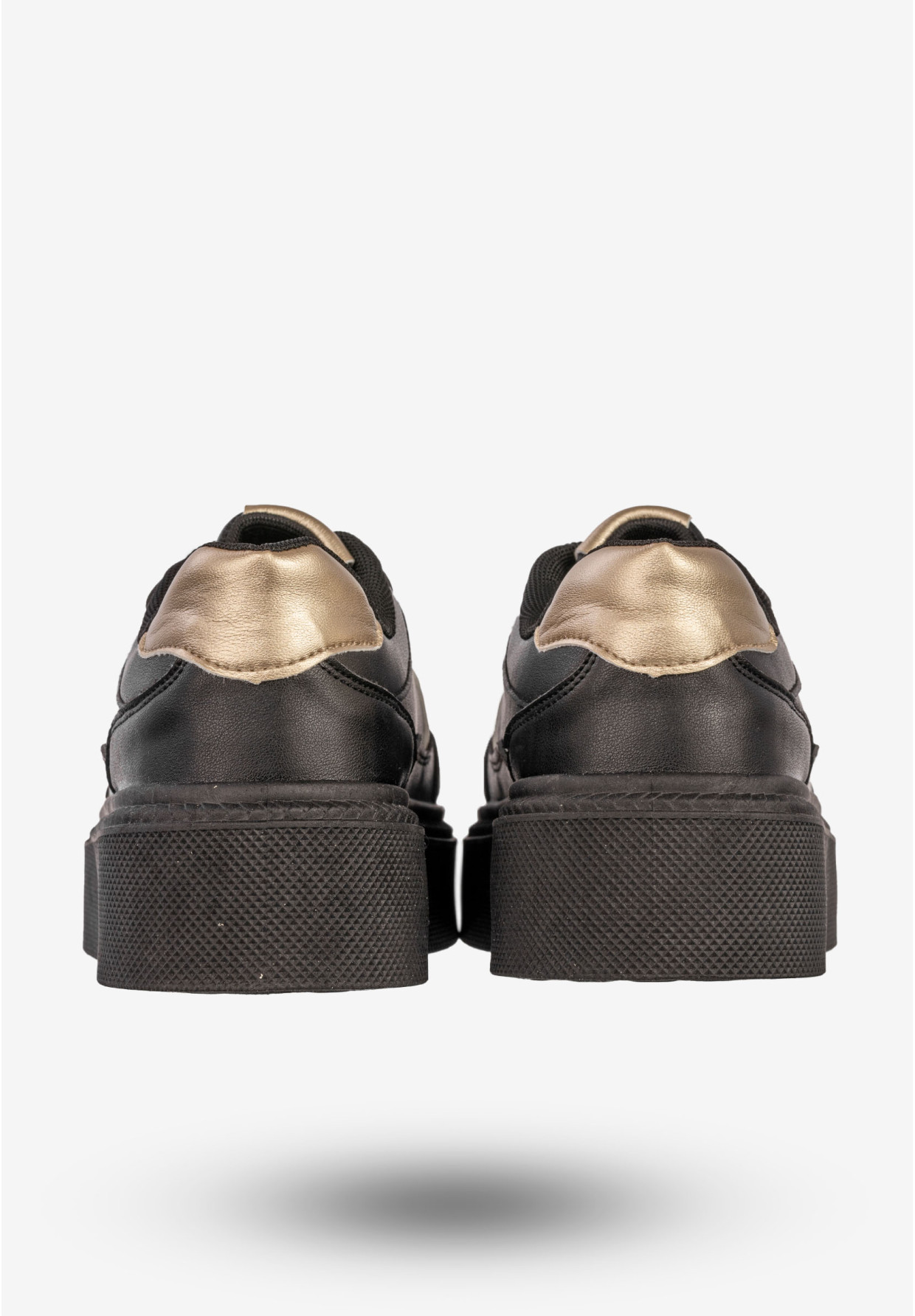 Sneakersy Damskie BIG STAR Buty Sportowe Półbuty Na Platformie Czarne SS274360