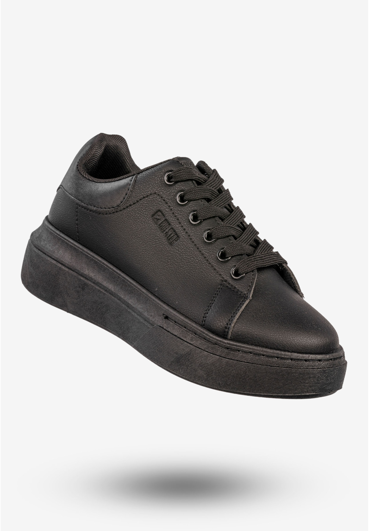 Sneakersy Damskie BIG STAR Buty Półbuty Sportowe Na Platformie Czarne SS274244