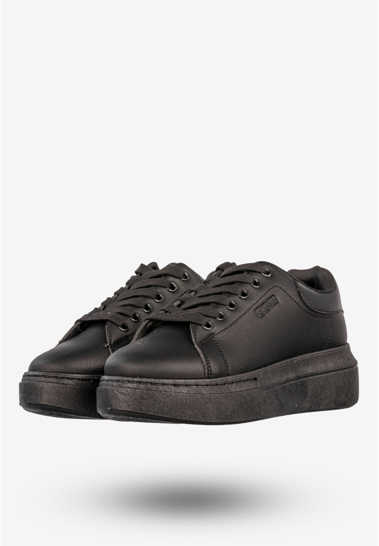 Sneakersy Damskie BIG STAR Buty Półbuty Sportowe Na Platformie Czarne SS274244