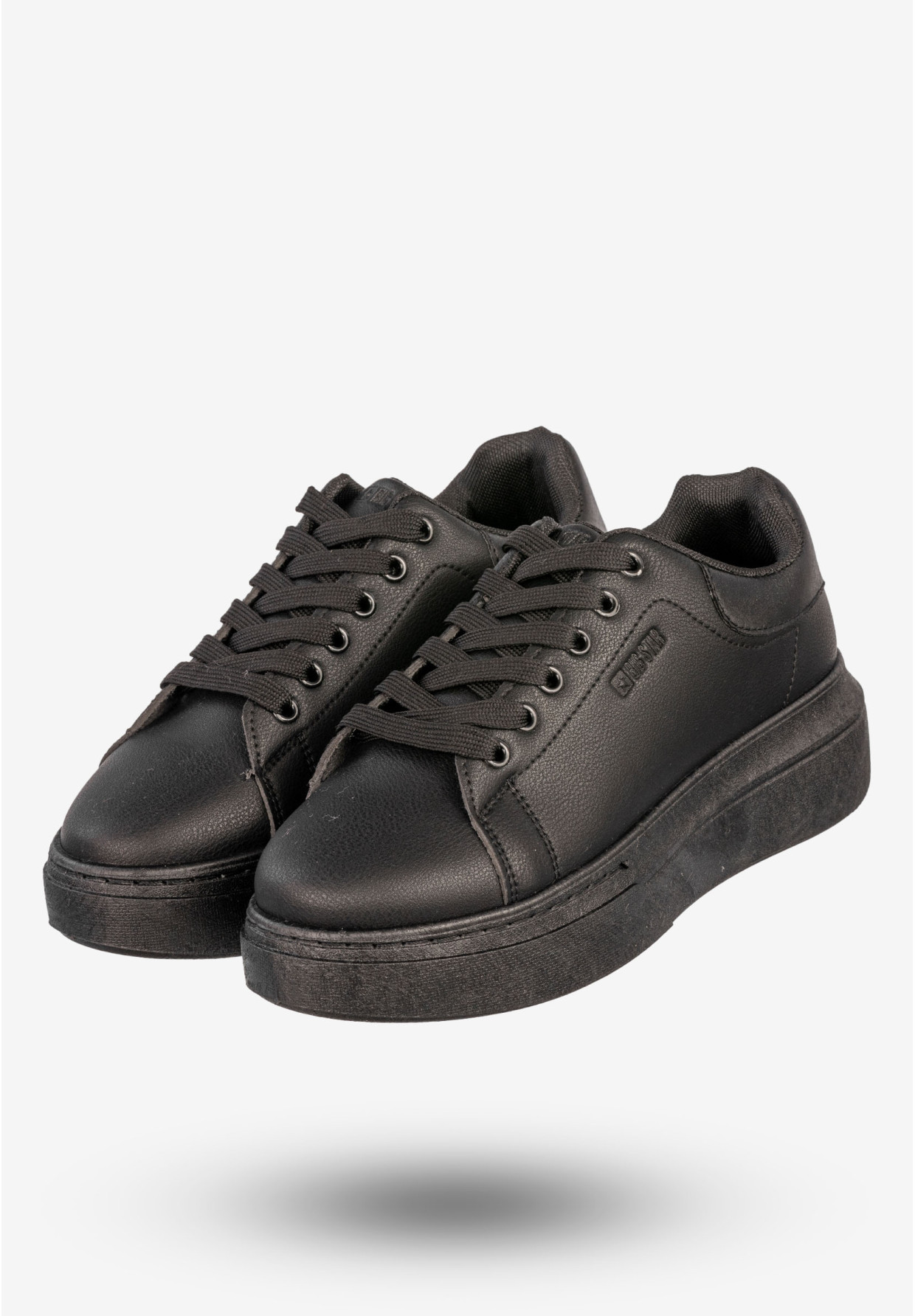 Sneakersy Damskie BIG STAR Buty Półbuty Sportowe Na Platformie Czarne SS274244