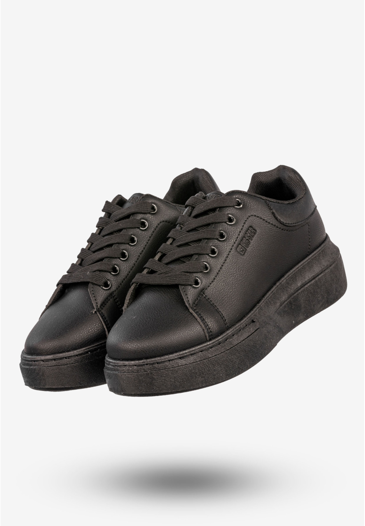 Sneakersy Damskie BIG STAR Buty Półbuty Sportowe Na Platformie Czarne SS274244