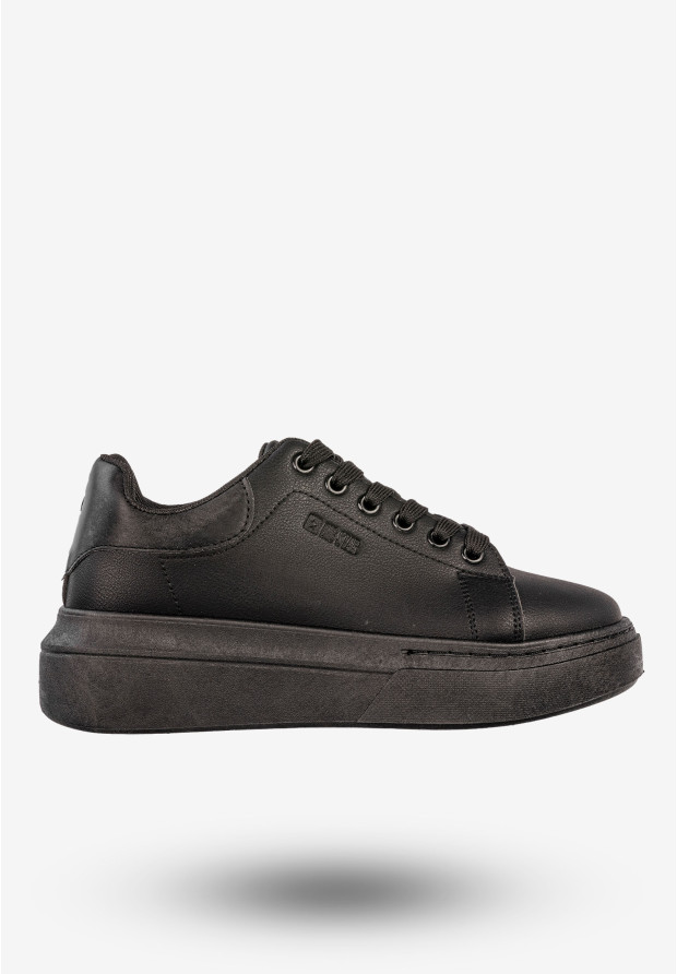 Sneakersy Damskie BIG STAR Buty Półbuty Sportowe Na Platformie Czarne SS274244
