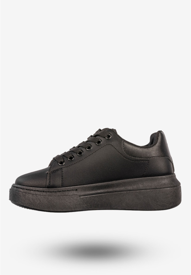 Sneakersy Damskie BIG STAR Buty Półbuty Sportowe Na Platformie Czarne SS274244