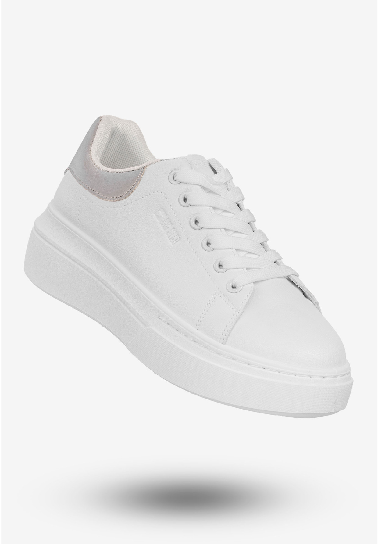 Sneakersy Damskie BIG STAR Buty Półbuty Sportowe Na Platformie Białe SS274245