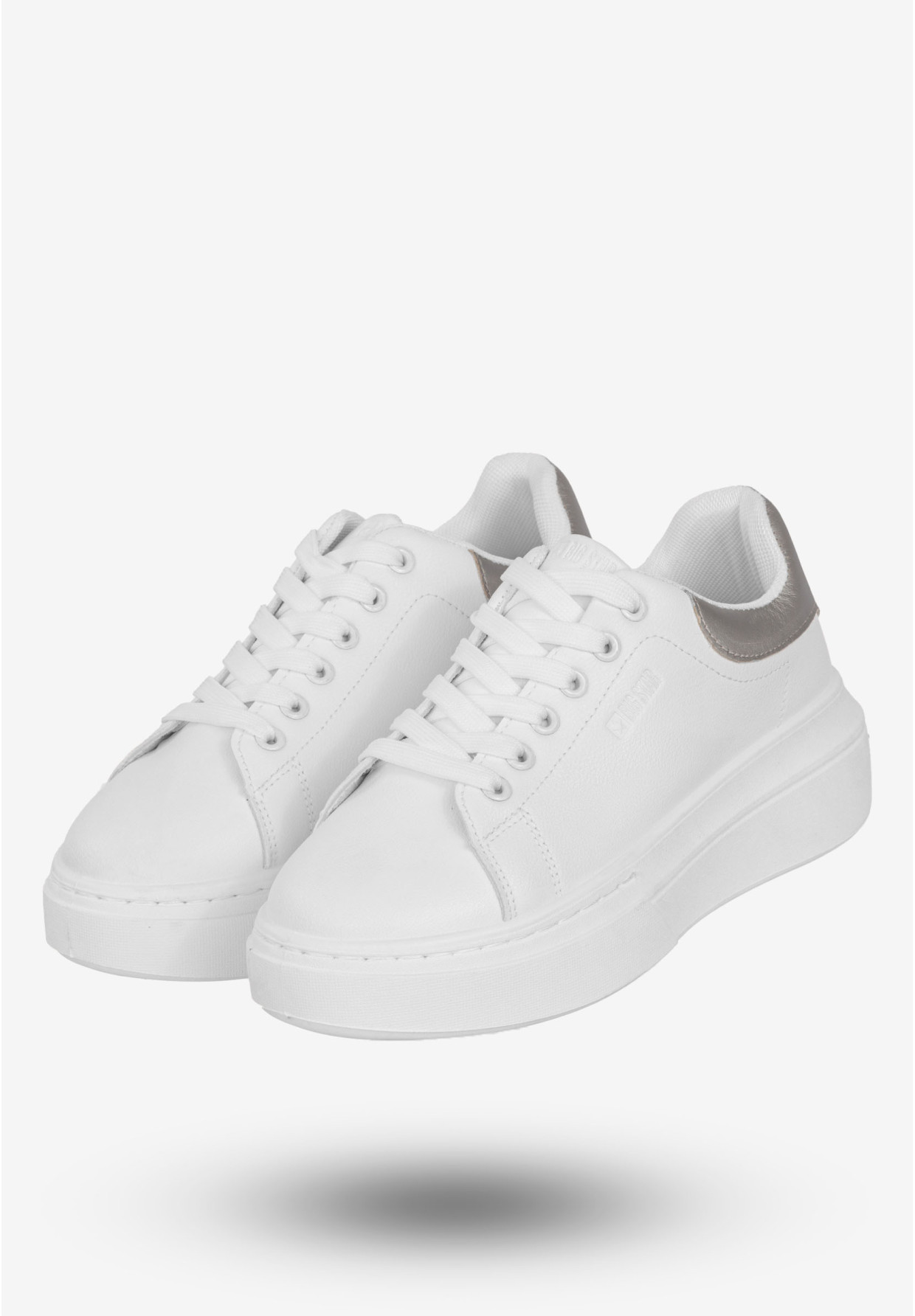 Sneakersy Damskie BIG STAR Buty Półbuty Sportowe Na Platformie Białe SS274245