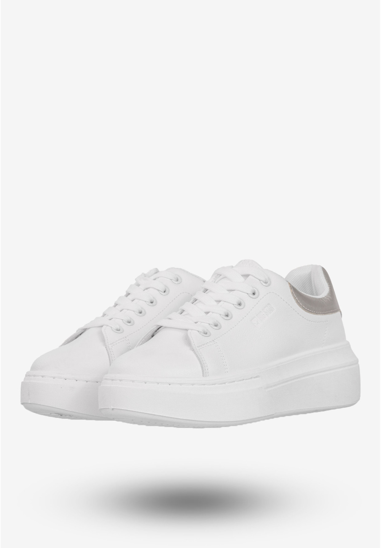 Sneakersy Damskie BIG STAR Buty Półbuty Sportowe Na Platformie Białe SS274245