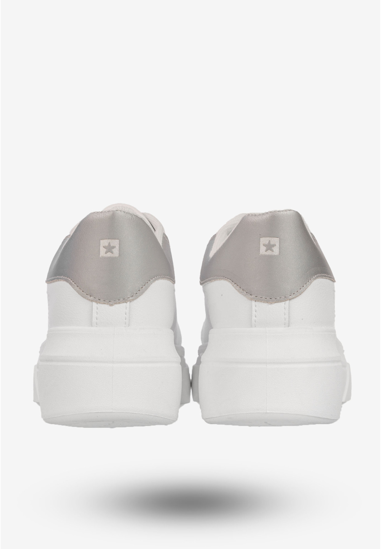 Sneakersy Damskie BIG STAR Buty Półbuty Sportowe Na Platformie Białe SS274245