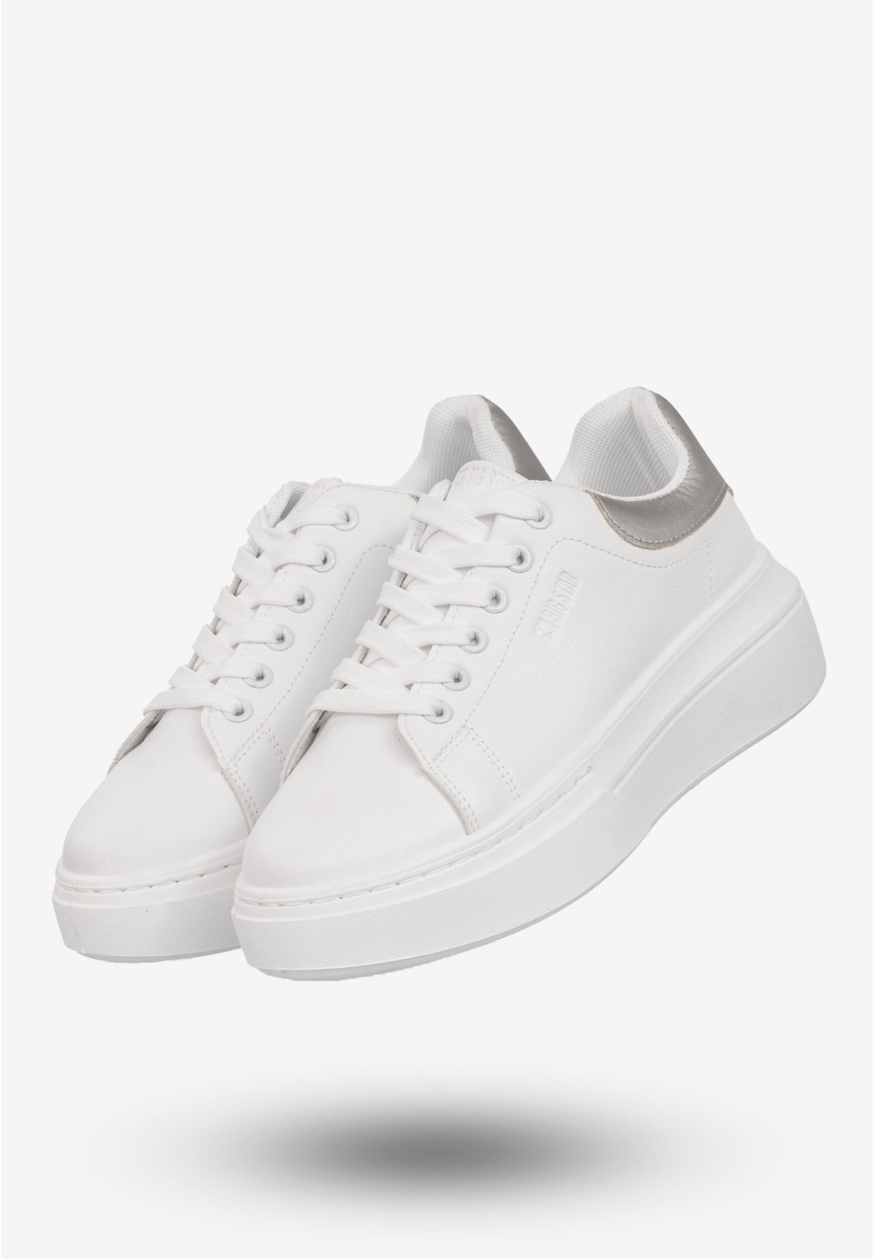 Sneakersy Damskie BIG STAR Buty Półbuty Sportowe Na Platformie Białe SS274245