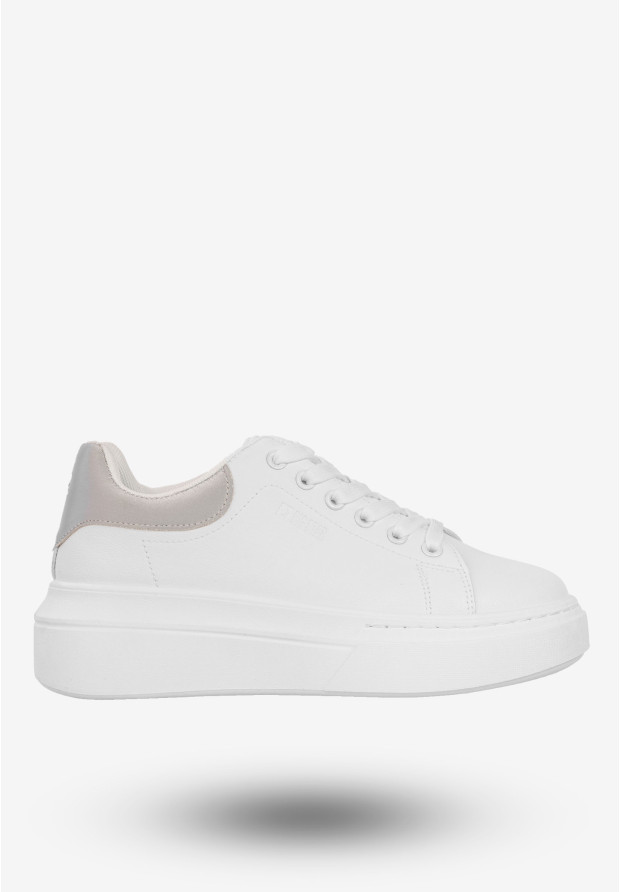 Sneakersy Damskie BIG STAR Buty Półbuty Sportowe Na Platformie Białe SS274245
