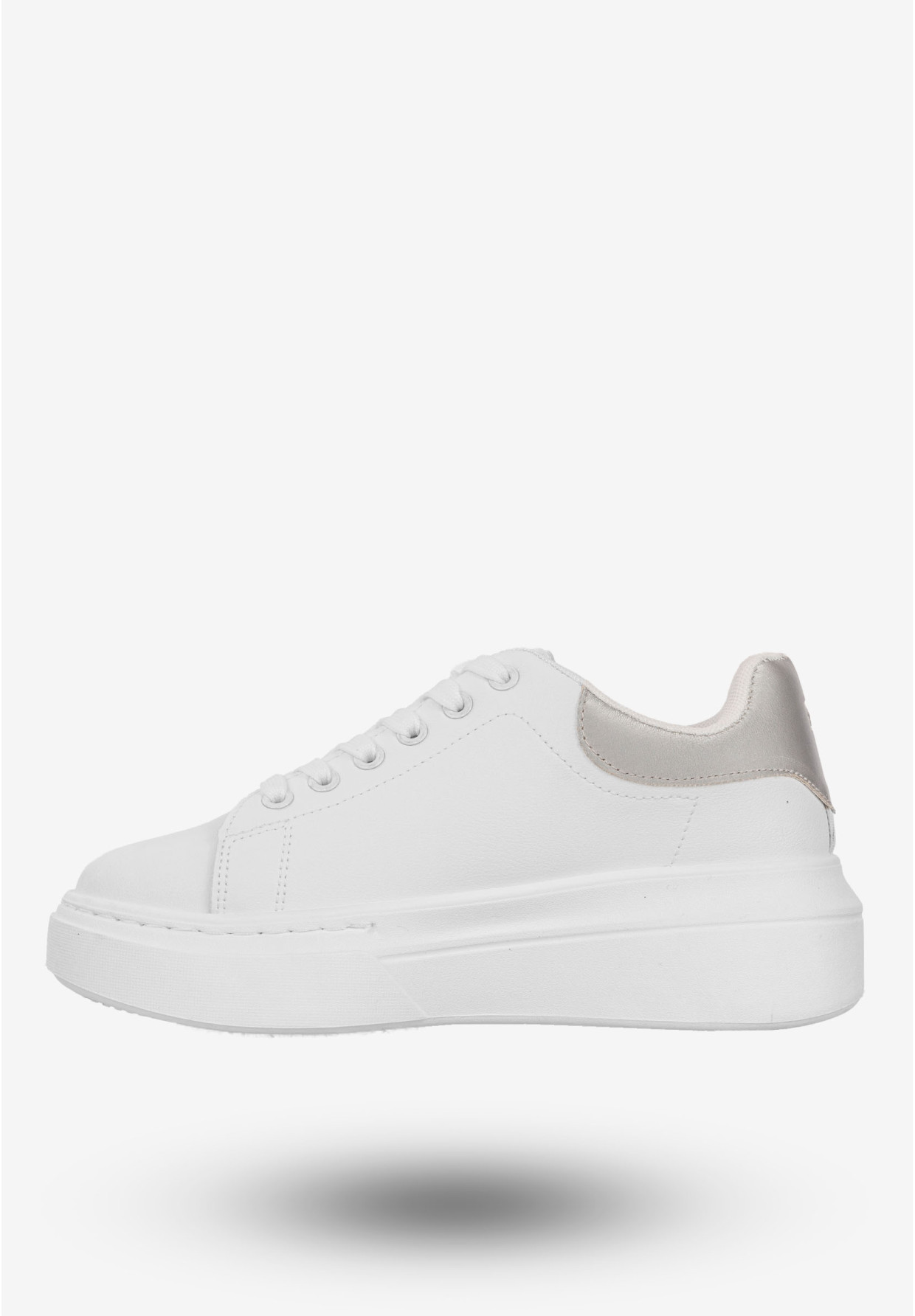 Sneakersy Damskie BIG STAR Buty Półbuty Sportowe Na Platformie Białe SS274245
