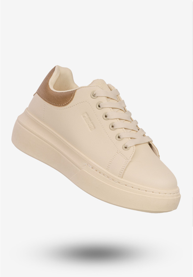 Beżowe sneakersy damskie BIG STAR SS274246