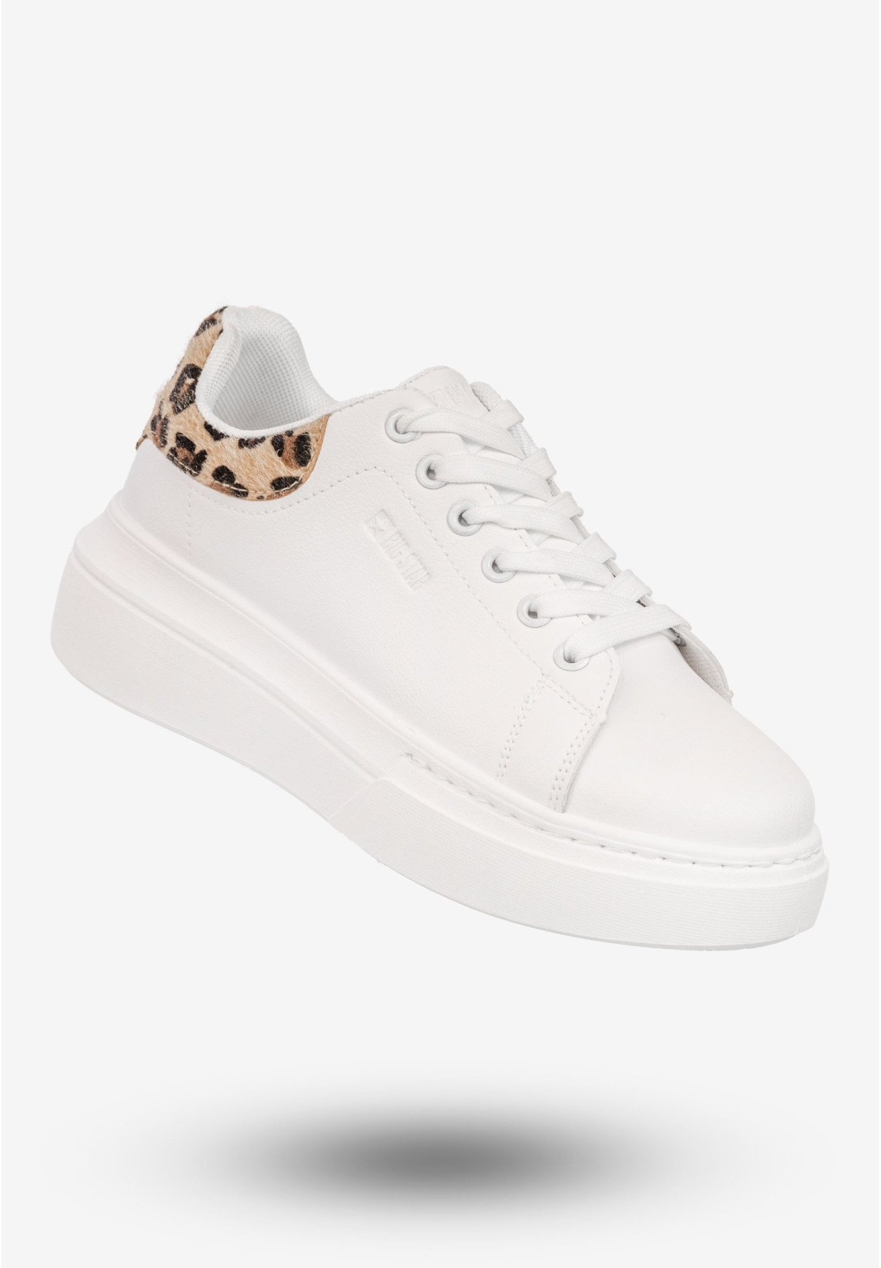 Sneakersy Damskie BIG STAR Buty Półbuty Sportowe Na Platformie Białe SS274244