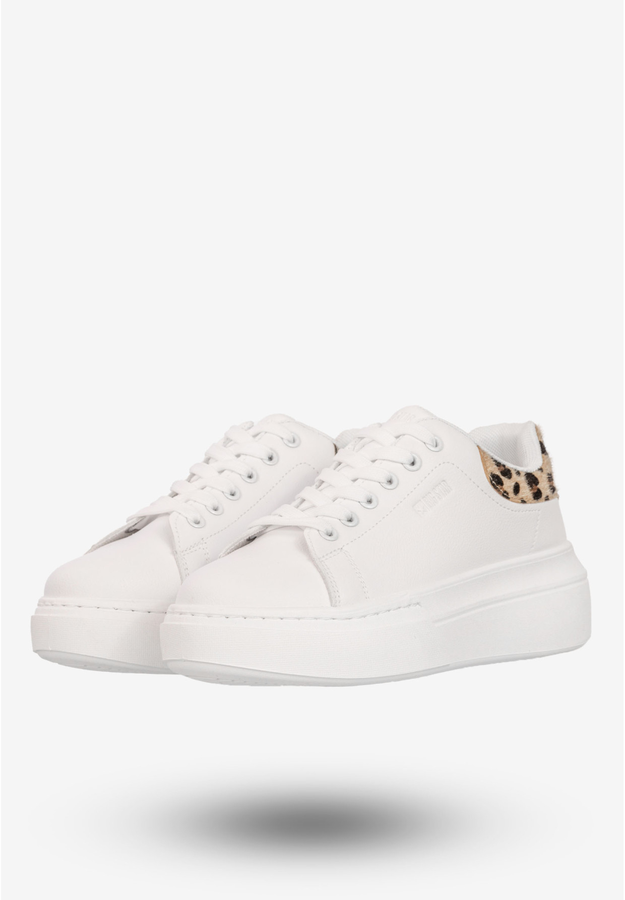 Sneakersy Damskie BIG STAR Buty Półbuty Sportowe Na Platformie Białe SS274244