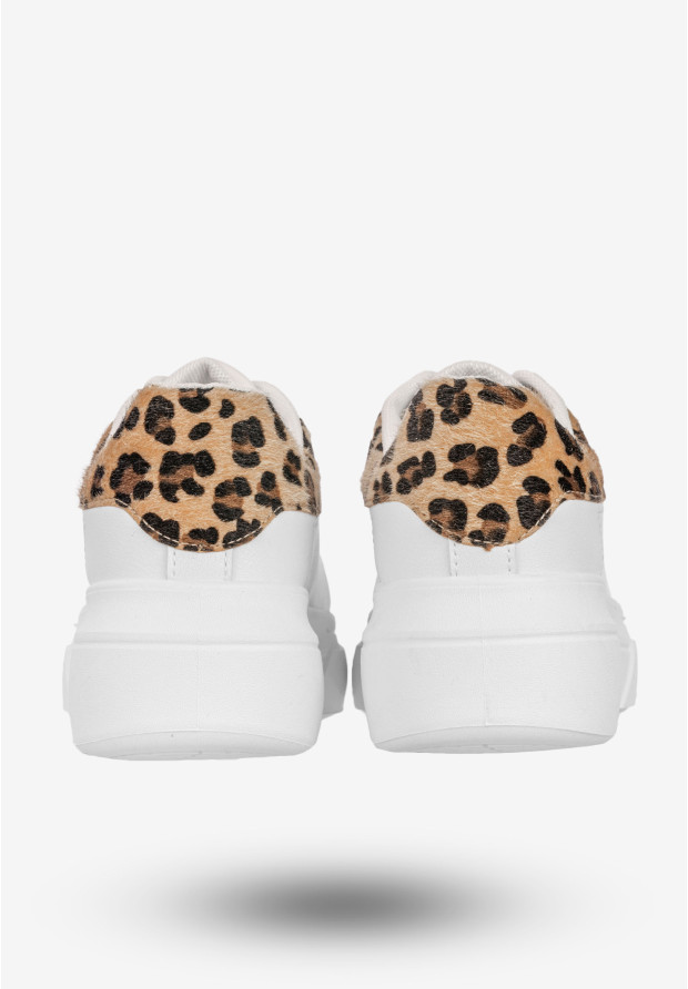 Sneakersy Damskie BIG STAR Buty Półbuty Sportowe Na Platformie Białe SS274244