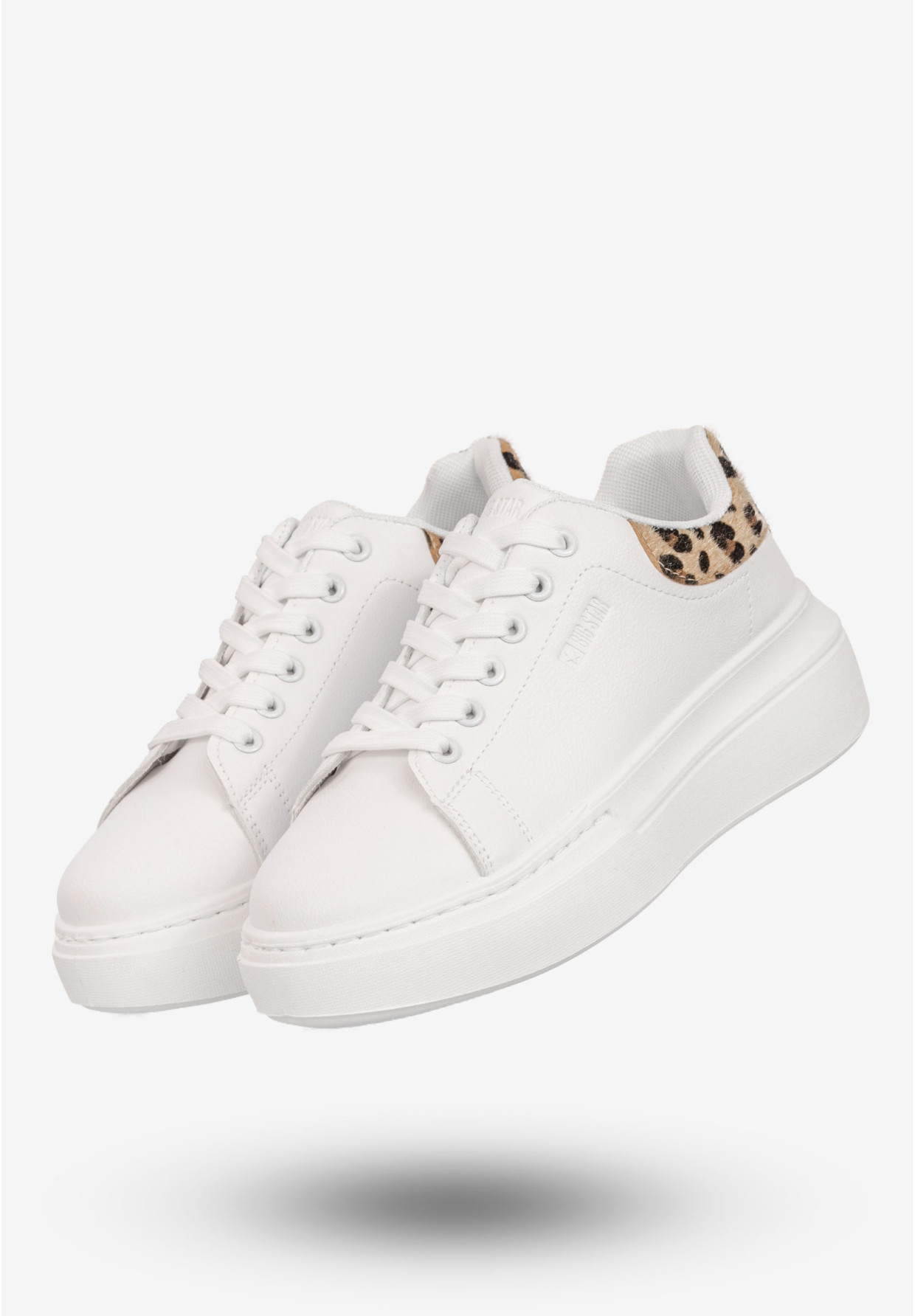 Sneakersy Damskie BIG STAR Buty Półbuty Sportowe Na Platformie Białe SS274244