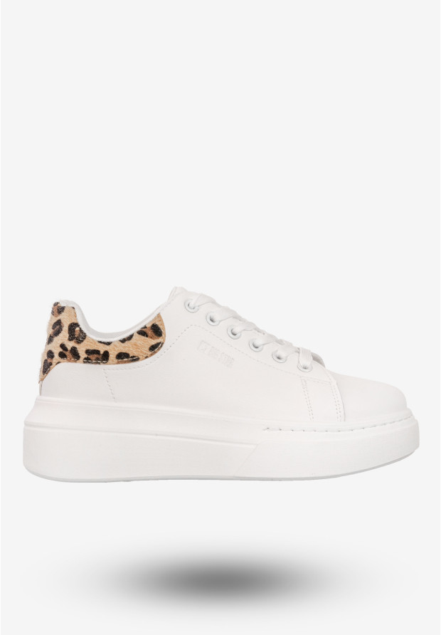 Sneakersy Damskie BIG STAR Buty Półbuty Sportowe Na Platformie Białe SS274244