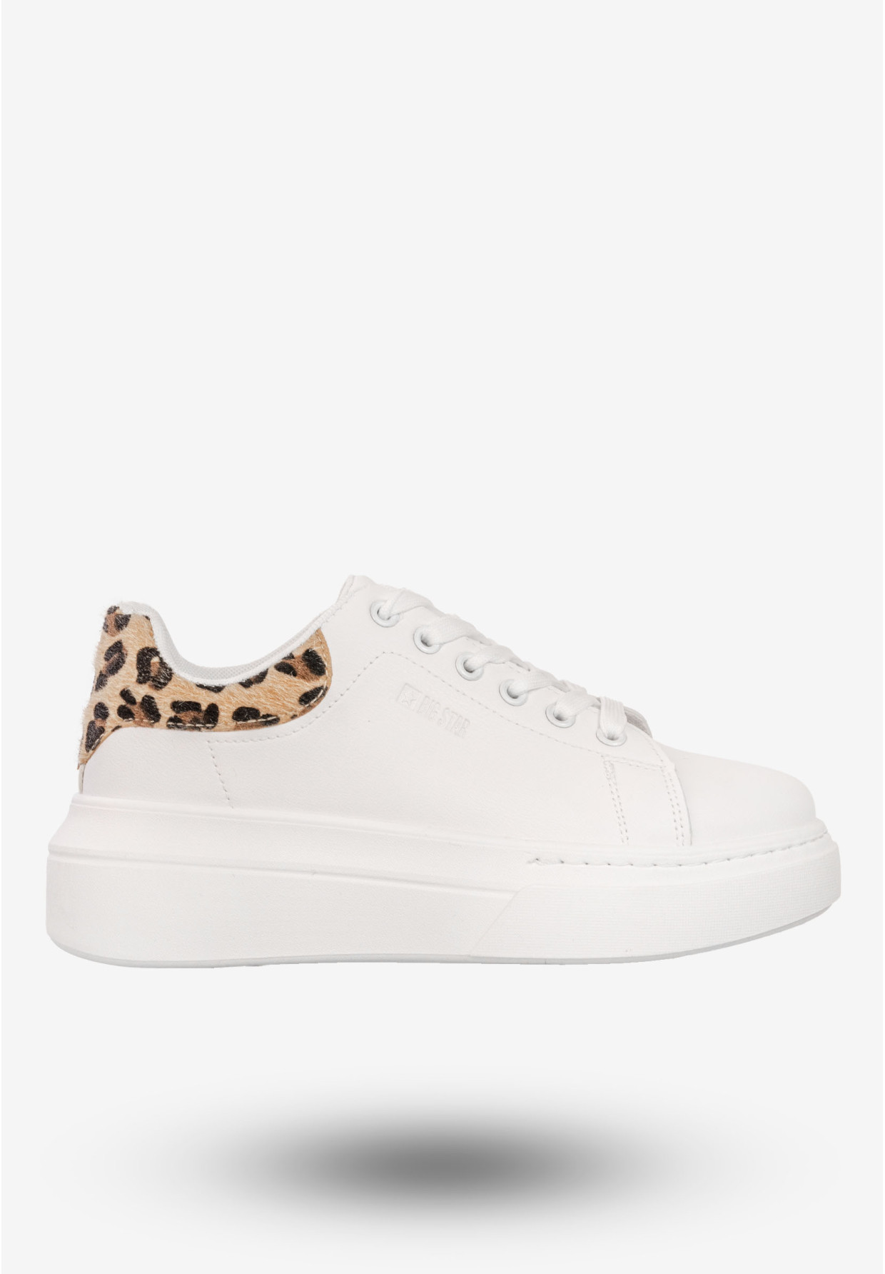 Sneakersy Damskie BIG STAR Buty Półbuty Sportowe Na Platformie Białe SS274244
