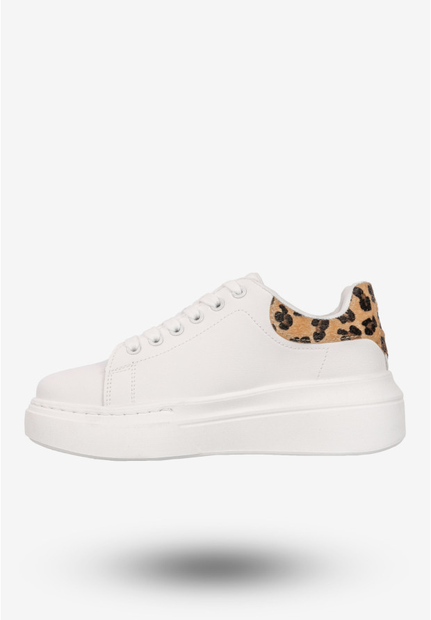 Sneakersy Damskie BIG STAR Buty Półbuty Sportowe Na Platformie Białe SS274244