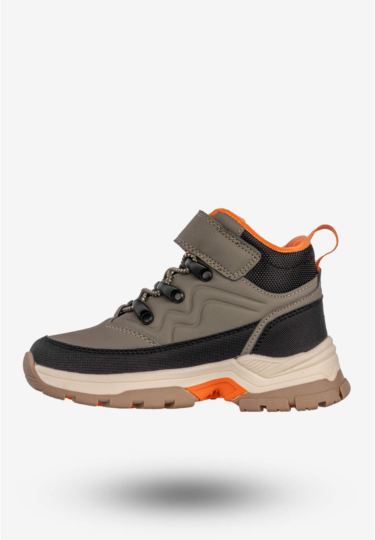 Trapery Dziecięce BIG STAR Buty Ocieplane Trzewiki Zimowe Khaki SS374010