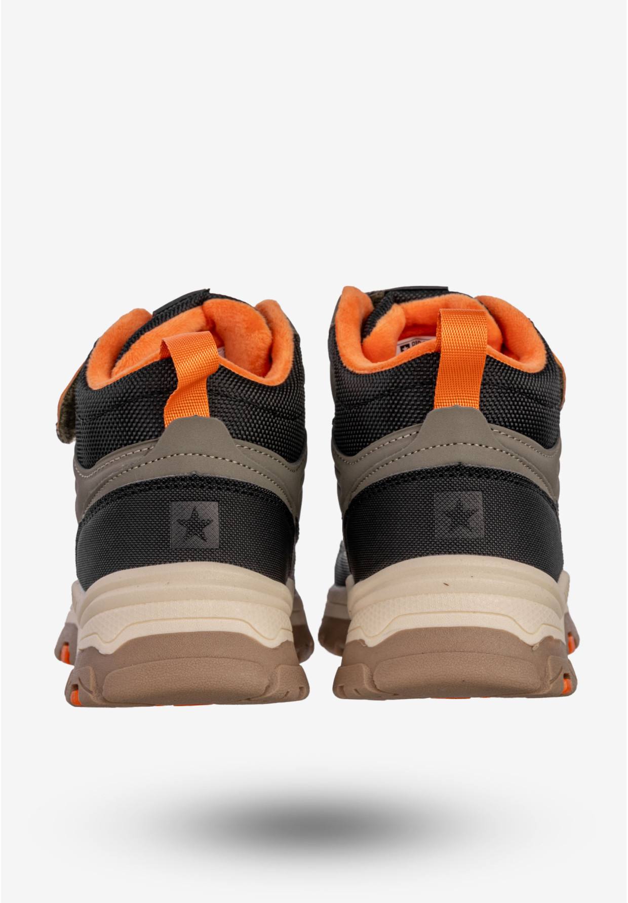 Trapery Dziecięce BIG STAR Buty Ocieplane Trzewiki Zimowe Khaki SS374010