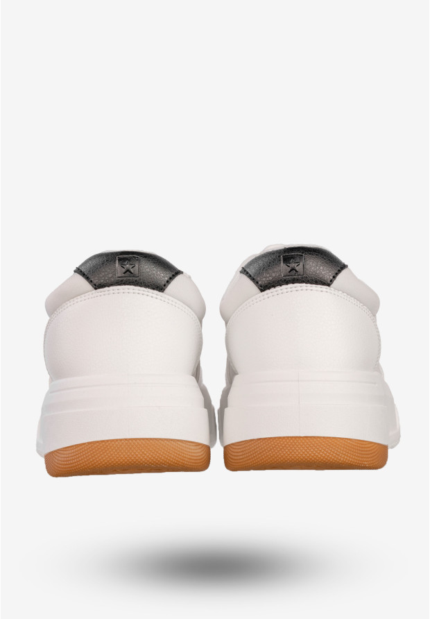 Sneakersy Damskie BIG STAR Ekoskóra Buty Sportowe Półbuty Białe RR274572