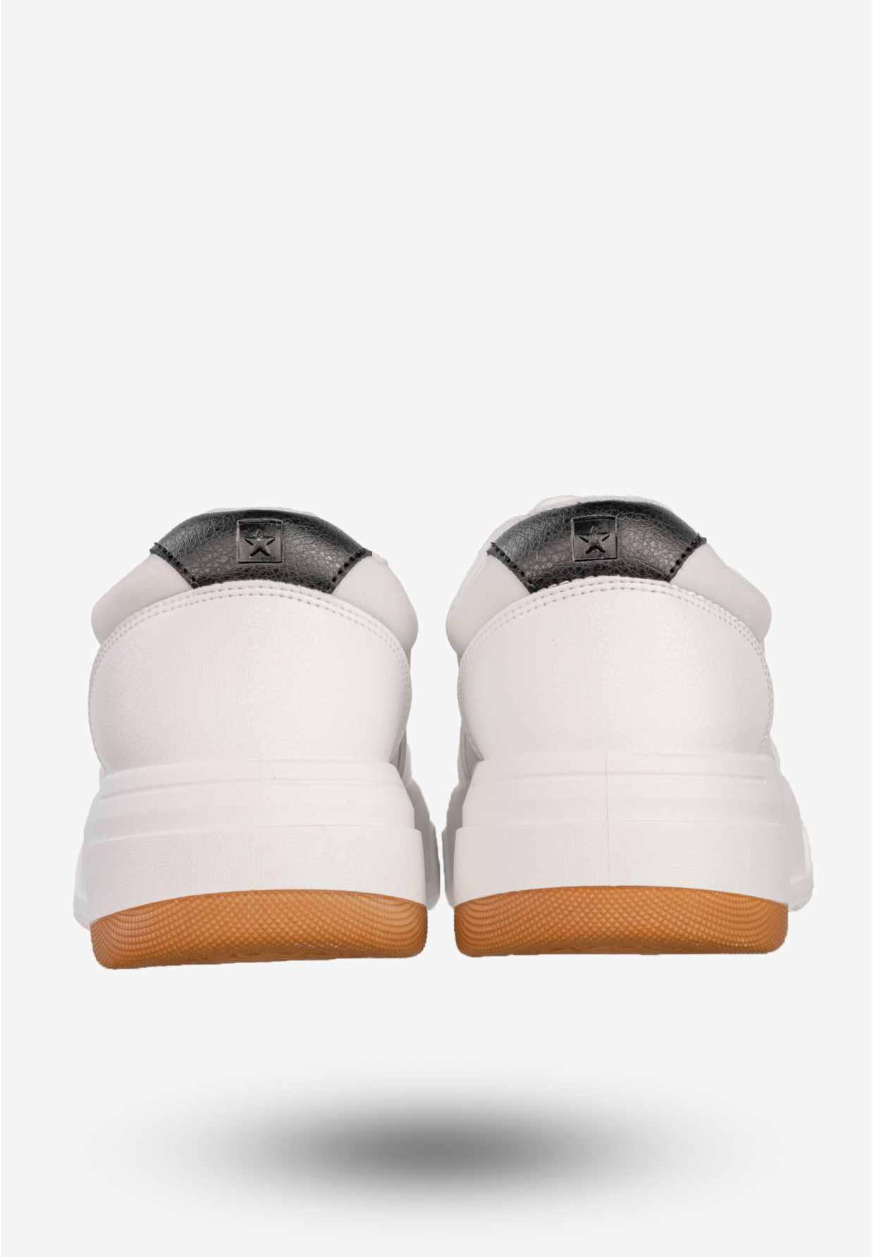 Sneakersy Damskie BIG STAR Ekoskóra Buty Sportowe Półbuty Białe RR274572