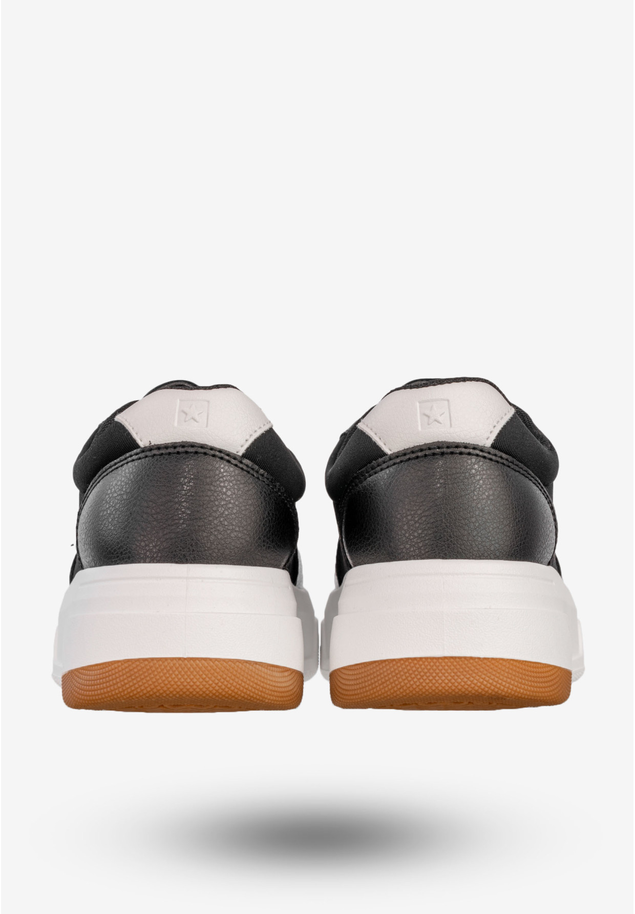Sneakersy Damskie BIG STAR Ekoskóra Buty Sportowe Półbuty Czarne RR274573