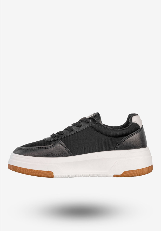 Sneakersy Damskie BIG STAR Ekoskóra Buty Sportowe Półbuty Czarne RR274573