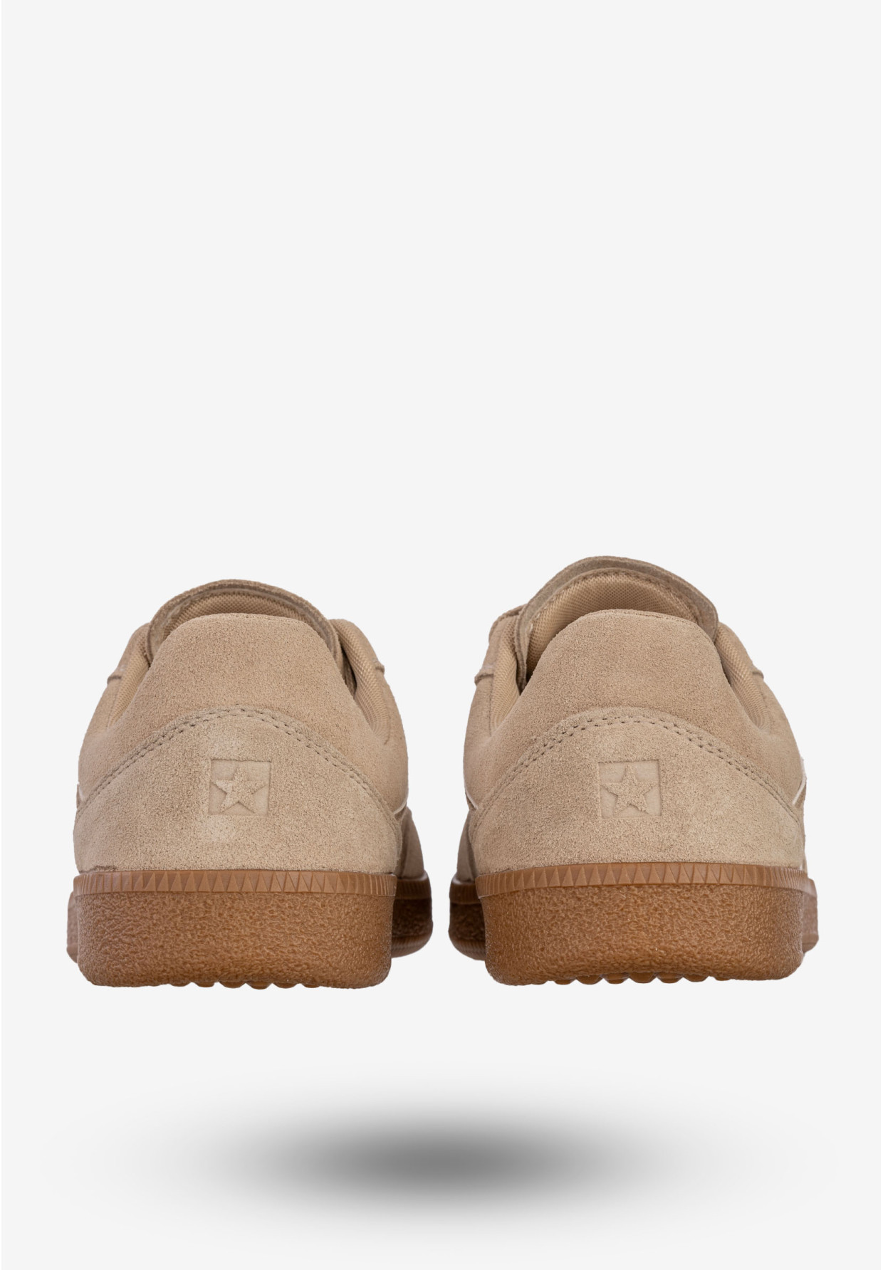 Sneakersy Damskie BIG STAR Skórzane Buty Sportowe Półbuty Beżowe RR274862