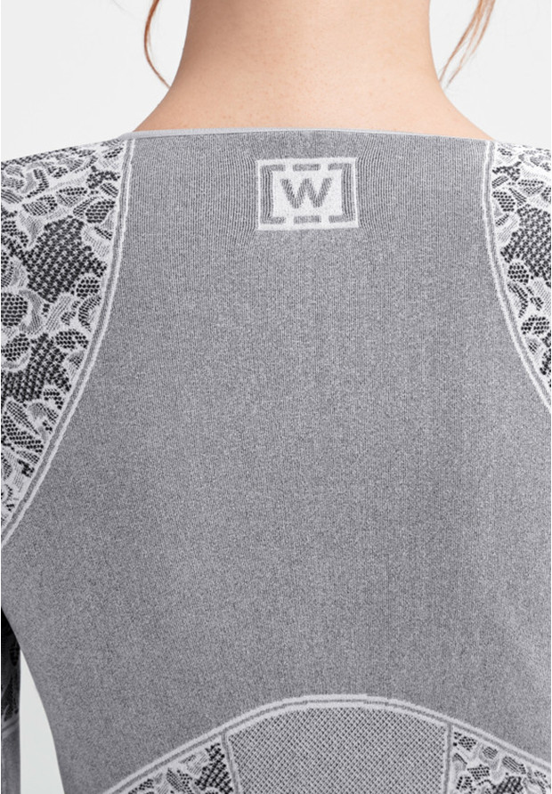 Bluzka Damska Wolford Long Sleeve Cameron Pullover Czarny/Biały