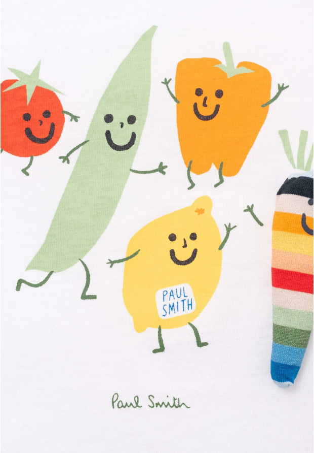 Koszulka Dziecięca Paul Smith Bawełniana T-Shirt Biały
