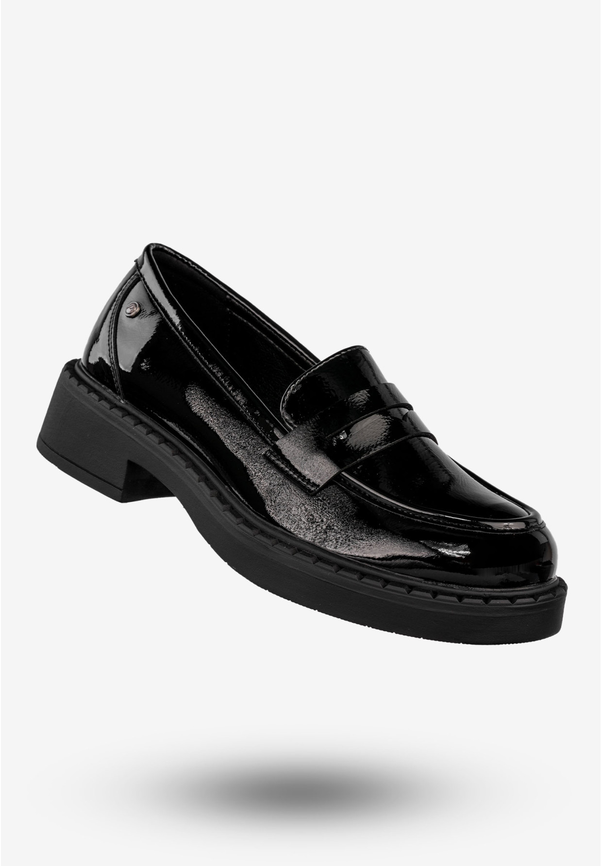 Mokasyny Damskie Buty Eleganckie Półbuty Czarne Potocki 24-12174BKP