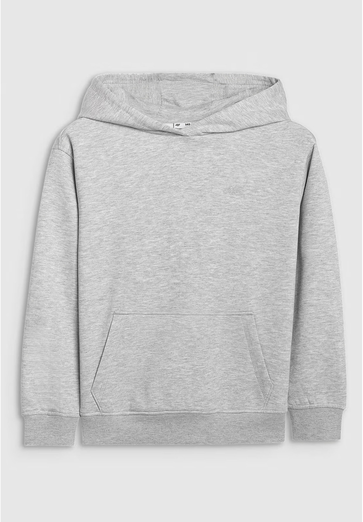 Bluza Chłopięca 4F Szara Z Kapturem OVERSIZE 4FJWMM00TSWSM1860