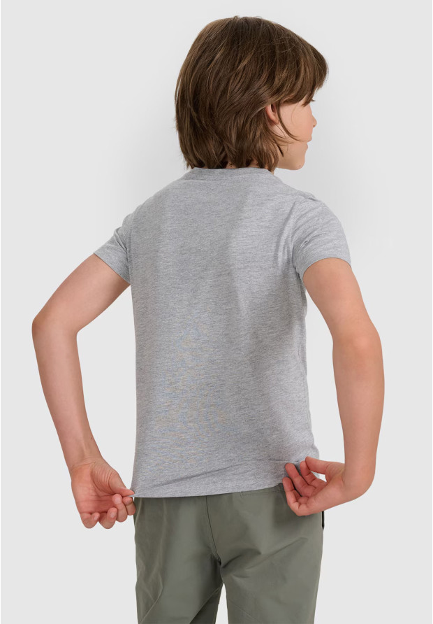 Koszulka Chłopięca 4F T-shirt Z Nadrukiem Szary 4FJWMM00TTSHM2331