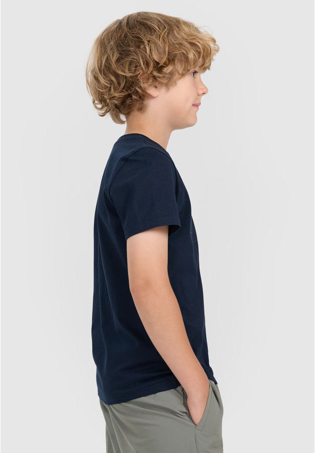 Koszulka Chłopięca 4F T-shirt Z Nadrukiem Granatowa 4FJWMM00TTSHM2331
