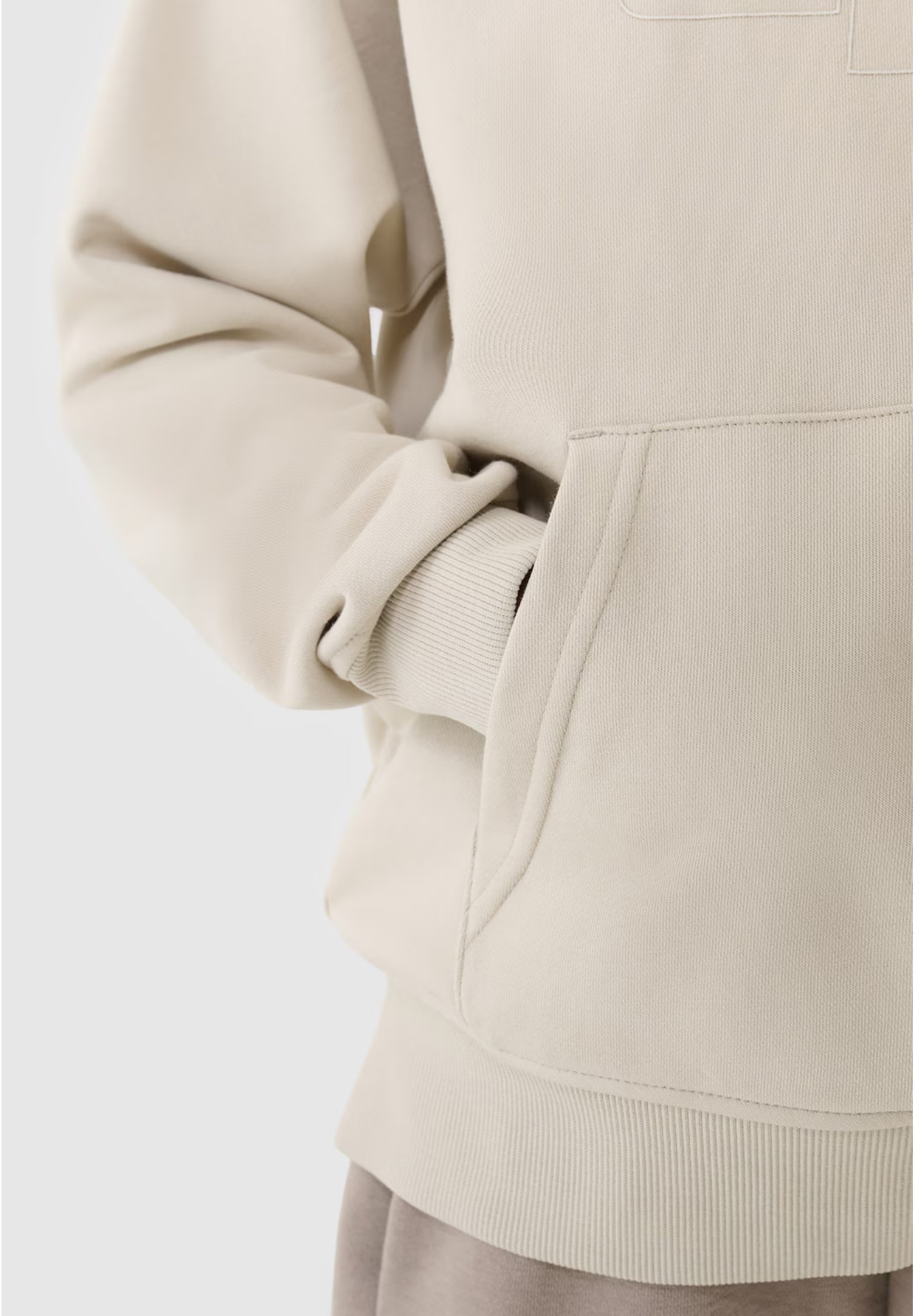 Bluza Chłopięca 4F Beżowa z Kapturem Oversize 4FJWSS25TSWSM1712