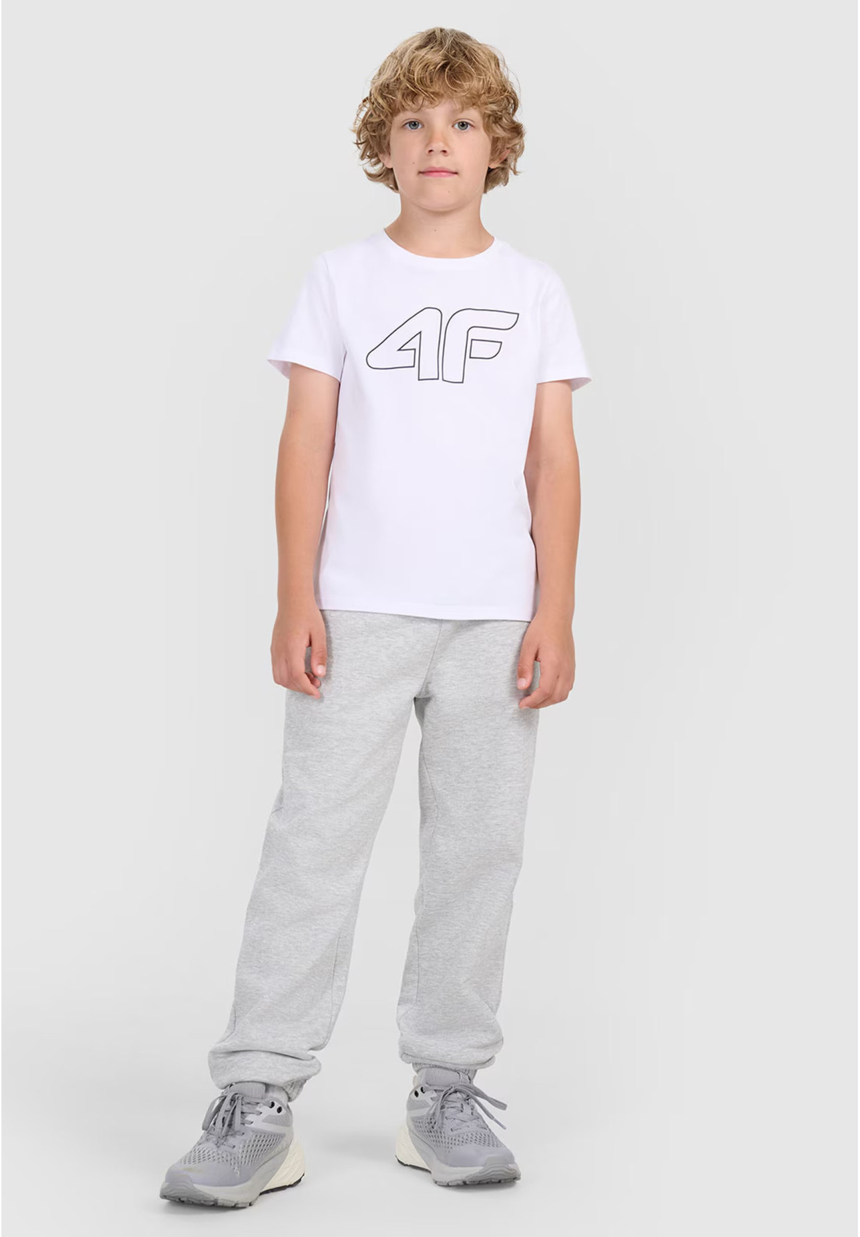 Koszulka Chłopięca 4F T-shirt Z Nadrukiem Biała 4FJWMM00TTSHM2331