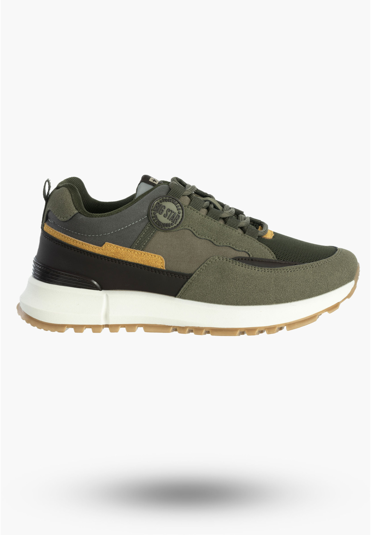 Buty Męskie BIG STAR Sneakersy Sportowe Khaki RR174280