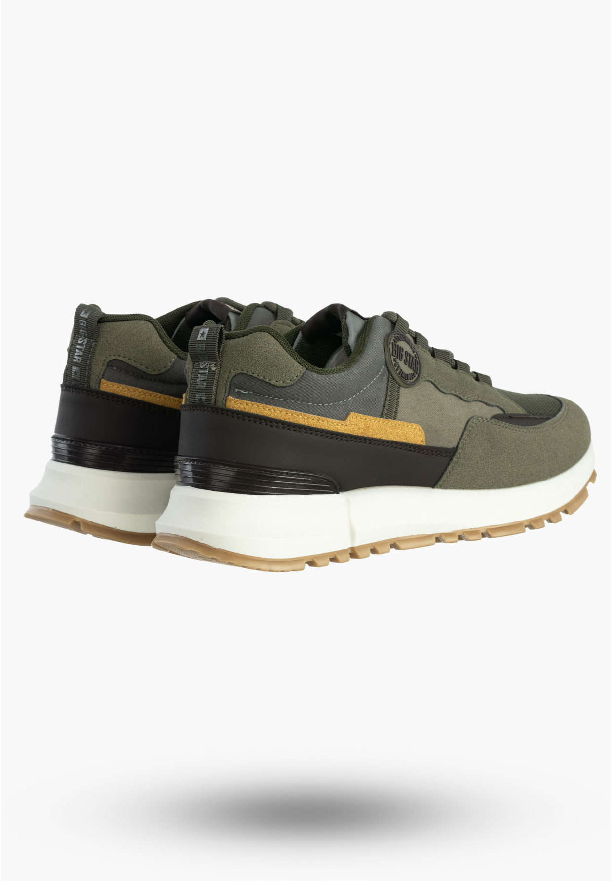 Buty Męskie BIG STAR Sneakersy Sportowe Khaki RR174280