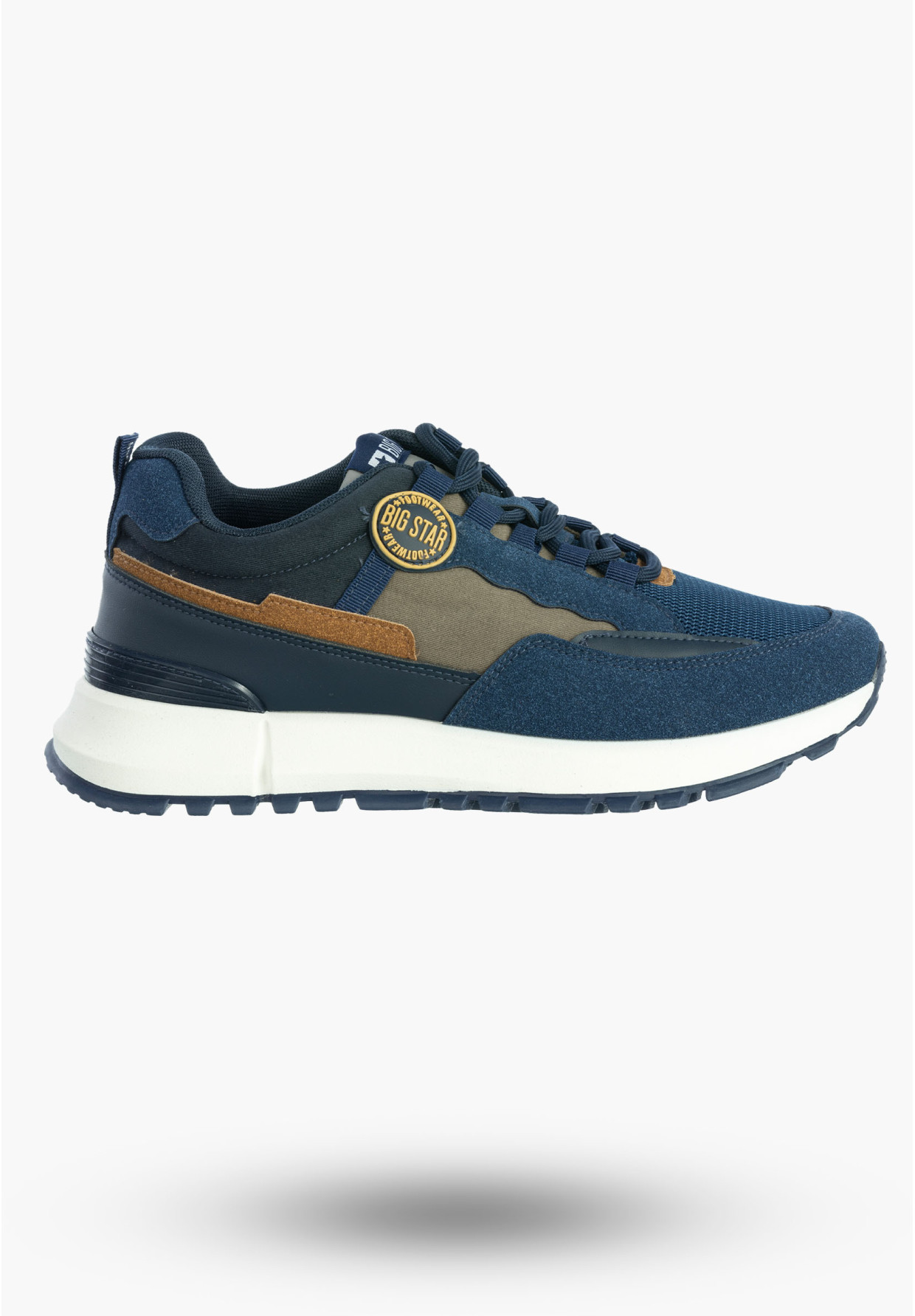 Buty Męskie BIG STAR Sneakersy Sportowe Granatowe RR174279