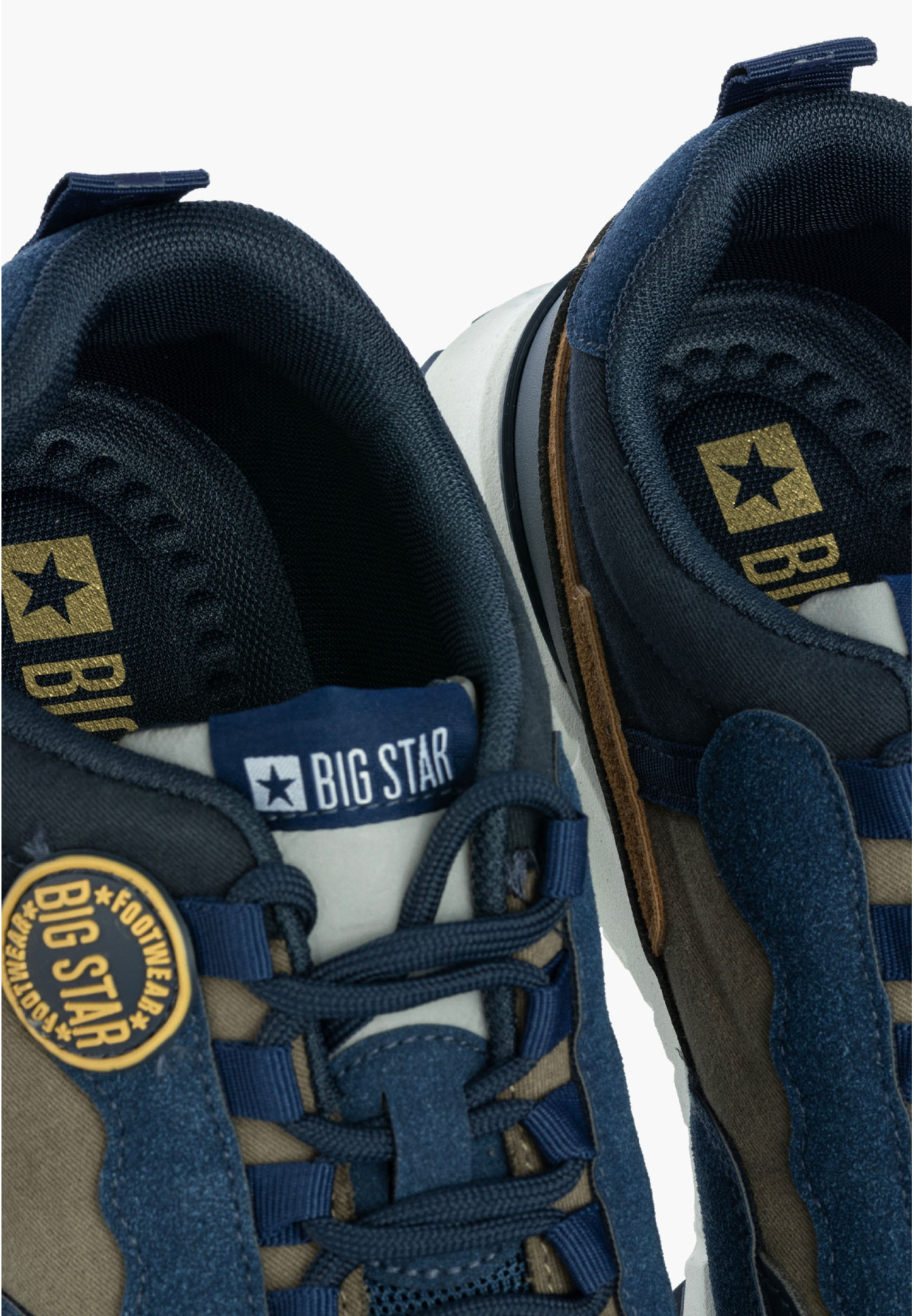 Buty Męskie BIG STAR Sneakersy Sportowe Granatowe RR174279