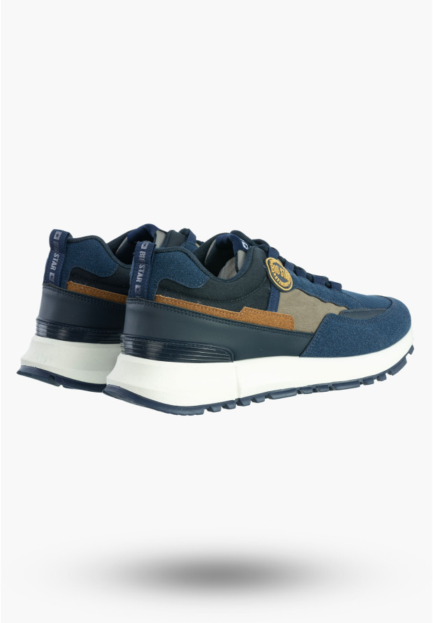 Buty Męskie BIG STAR Sneakersy Sportowe Granatowe RR174279