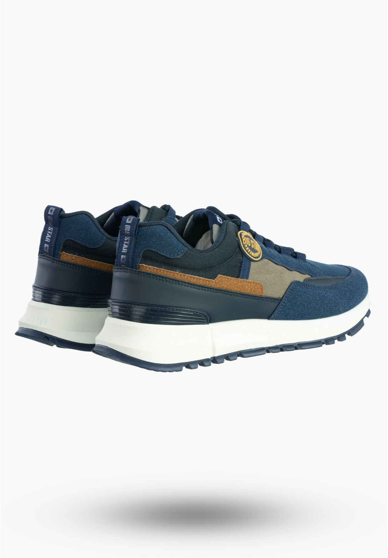 Buty Męskie BIG STAR Sneakersy Sportowe Granatowe RR174279
