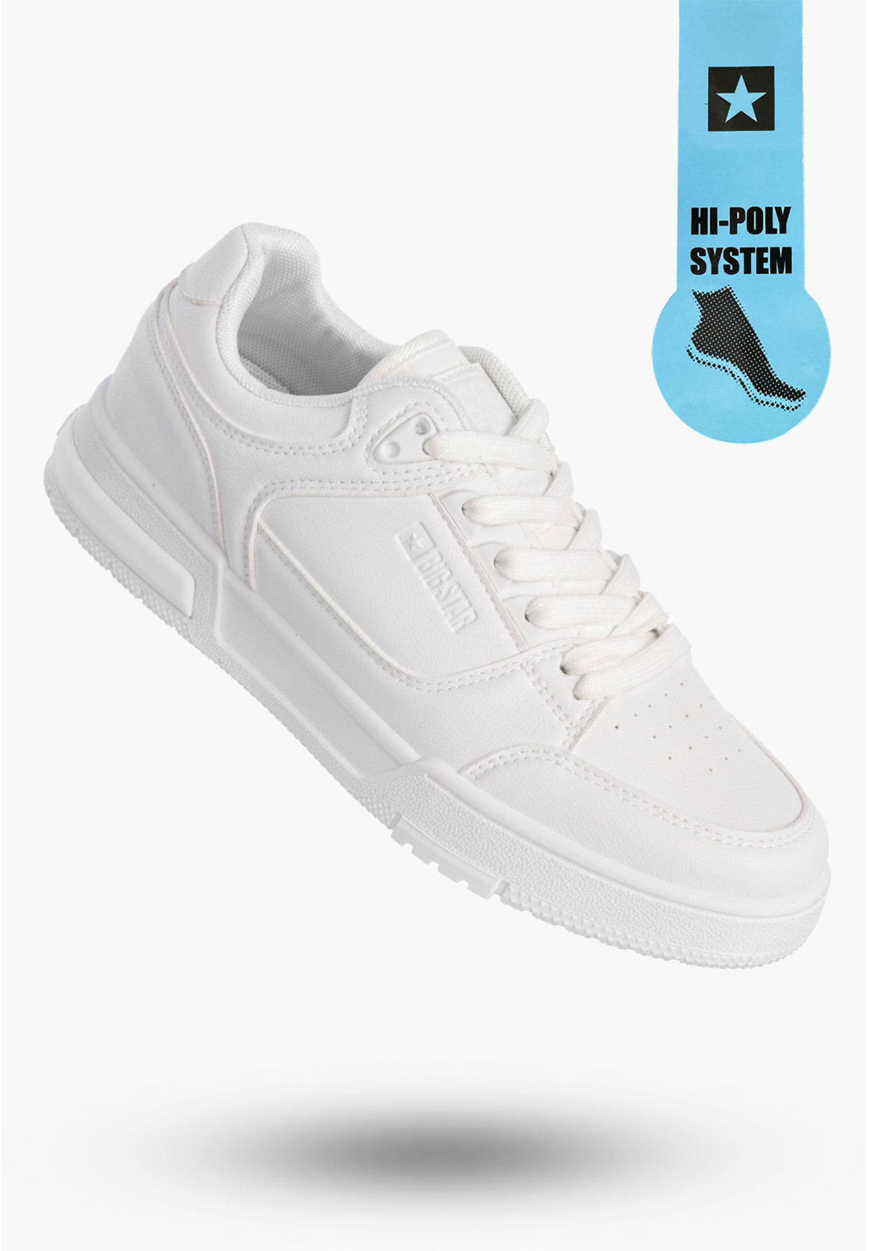 Sneakersy Damskie BIG STAR Buty Sportowe Białe Eko Skóra OO274A549
