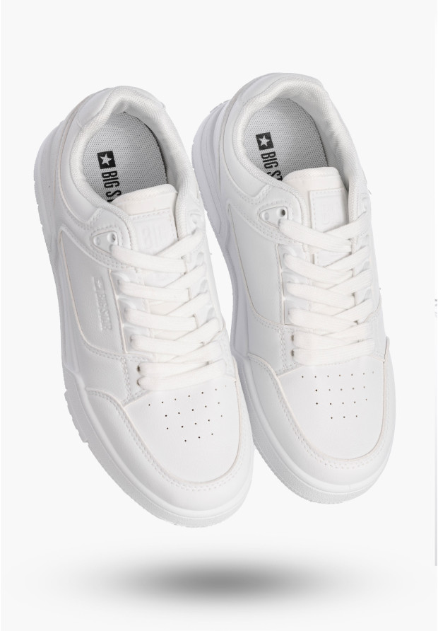 Sneakersy Damskie BIG STAR Buty Sportowe Białe Eko Skóra OO274A549