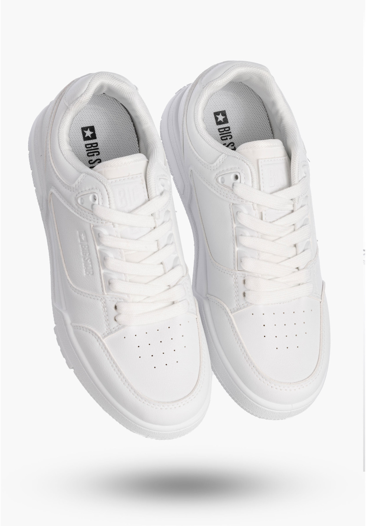 Sneakersy Damskie BIG STAR Buty Sportowe Białe Eko Skóra OO274A549