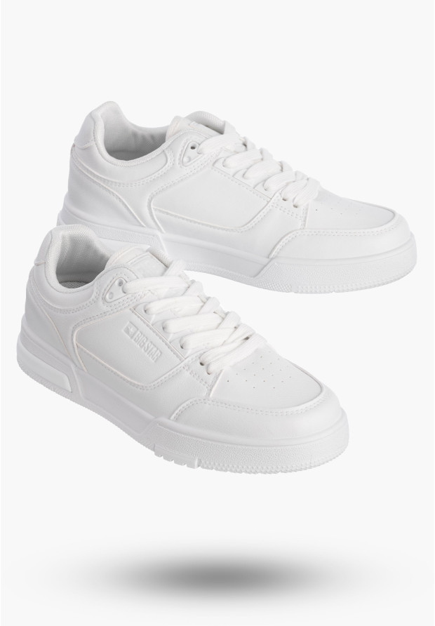Sneakersy Damskie BIG STAR Buty Sportowe Białe Eko Skóra OO274A549