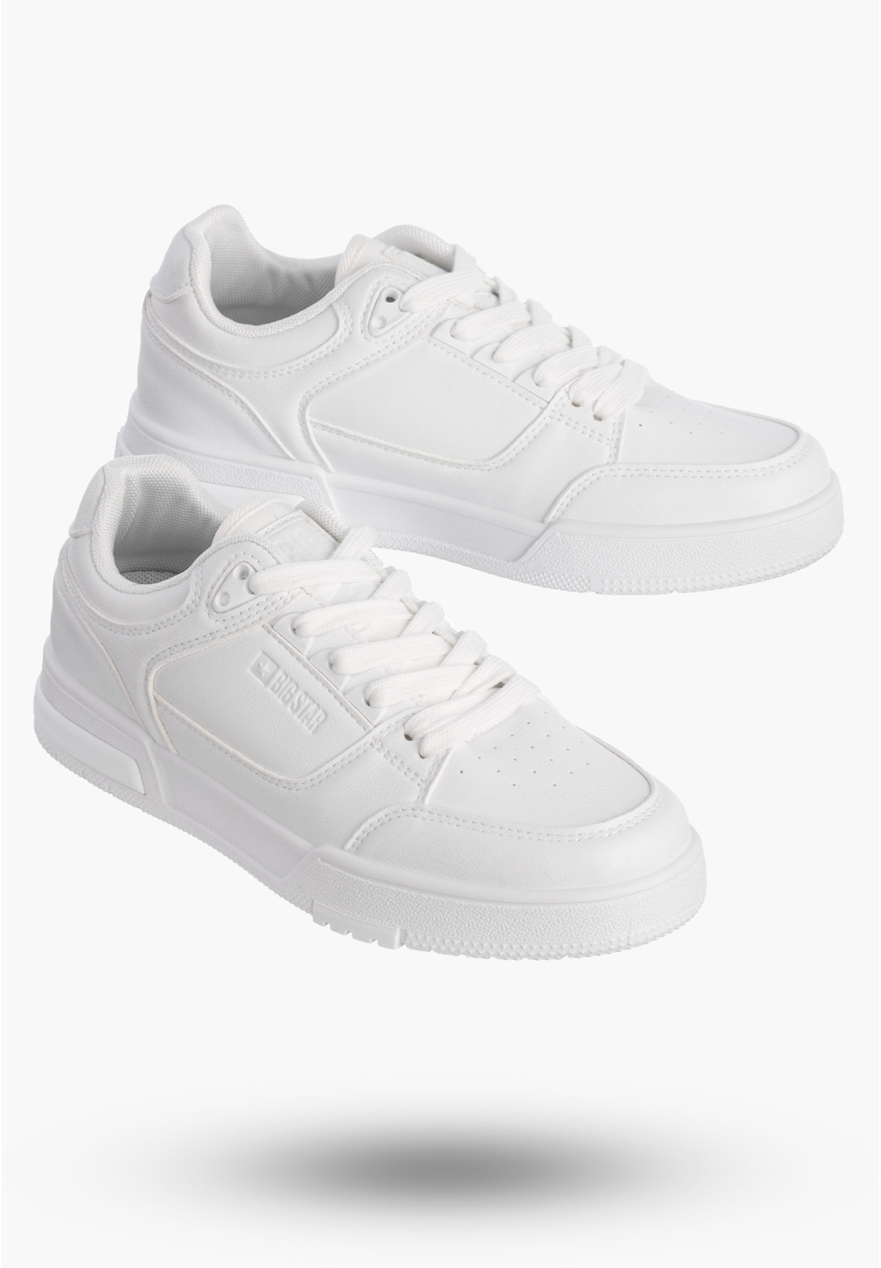 Sneakersy Damskie BIG STAR Buty Sportowe Białe Eko Skóra OO274A549