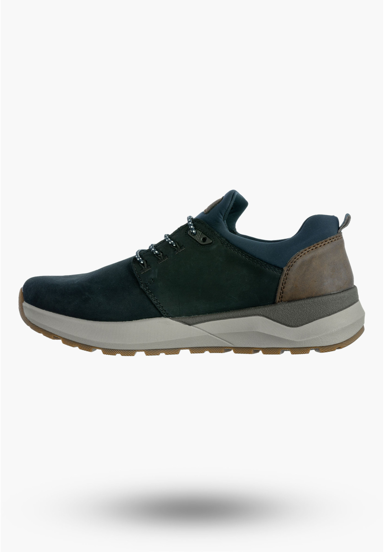 Buty Męskie RIEKER Półbuty Skórzane Sportowe Czarne 06050-14