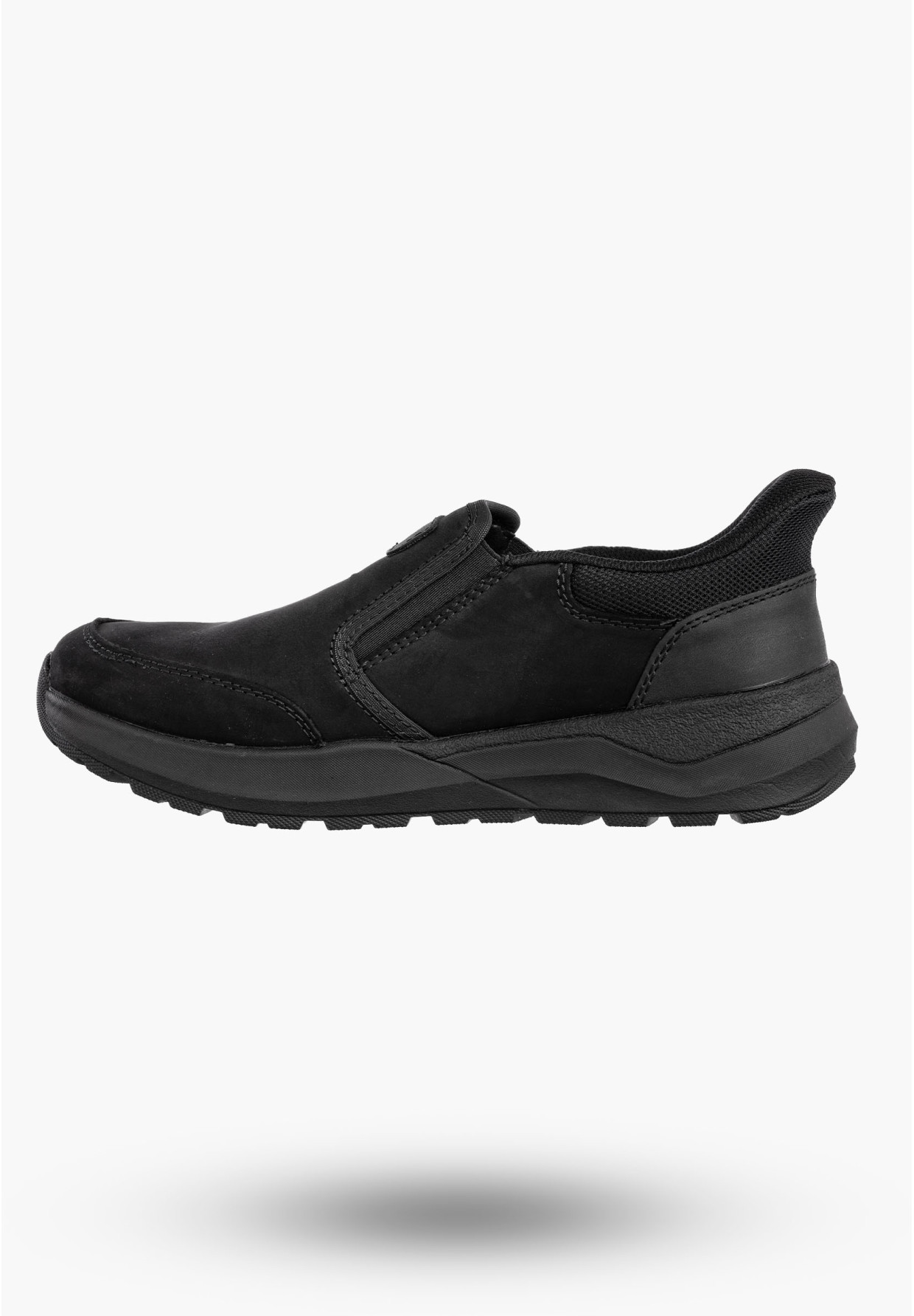 Buty Męskie RIEKER Półbuty Skórzane Sportowe Czarne 06052-00